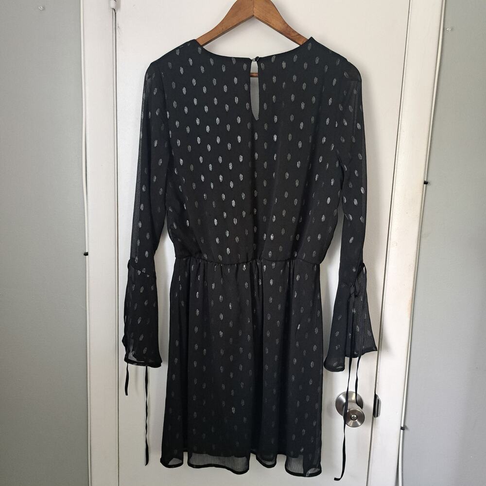 As U Wish Black and Sliver Knee Length Party Dress Women's Large - Picture 2 of 8